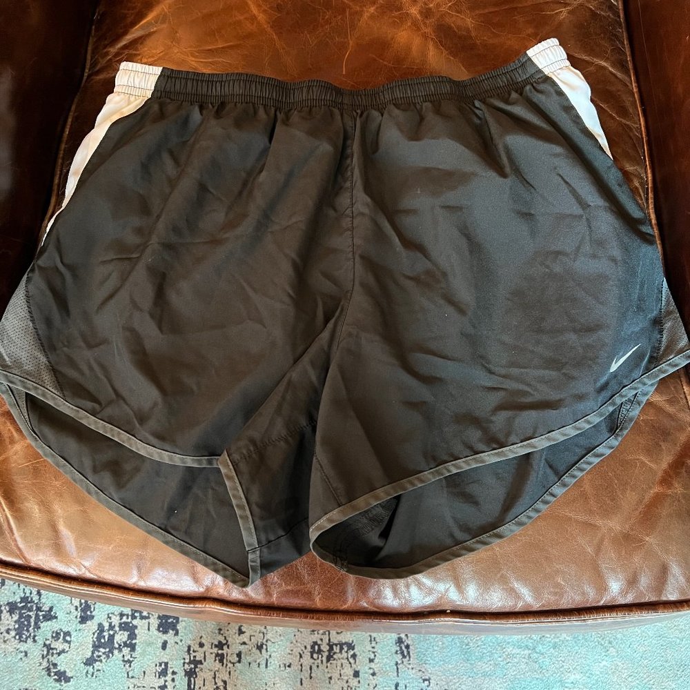 Nike black and white shorts